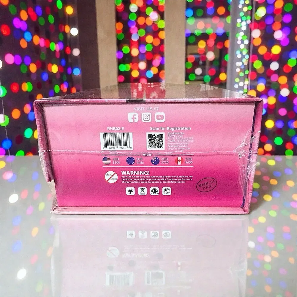 Royale Multi-Purpose Ceramic Hair Brush in Hot Pink Brand New in Sealed Box